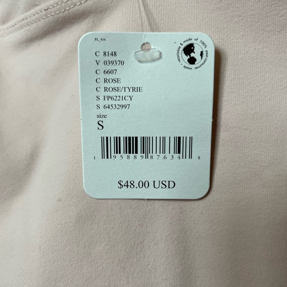 Free People Pink Top, Size S, Brand New With Tags NWT - Picture 2 of 5